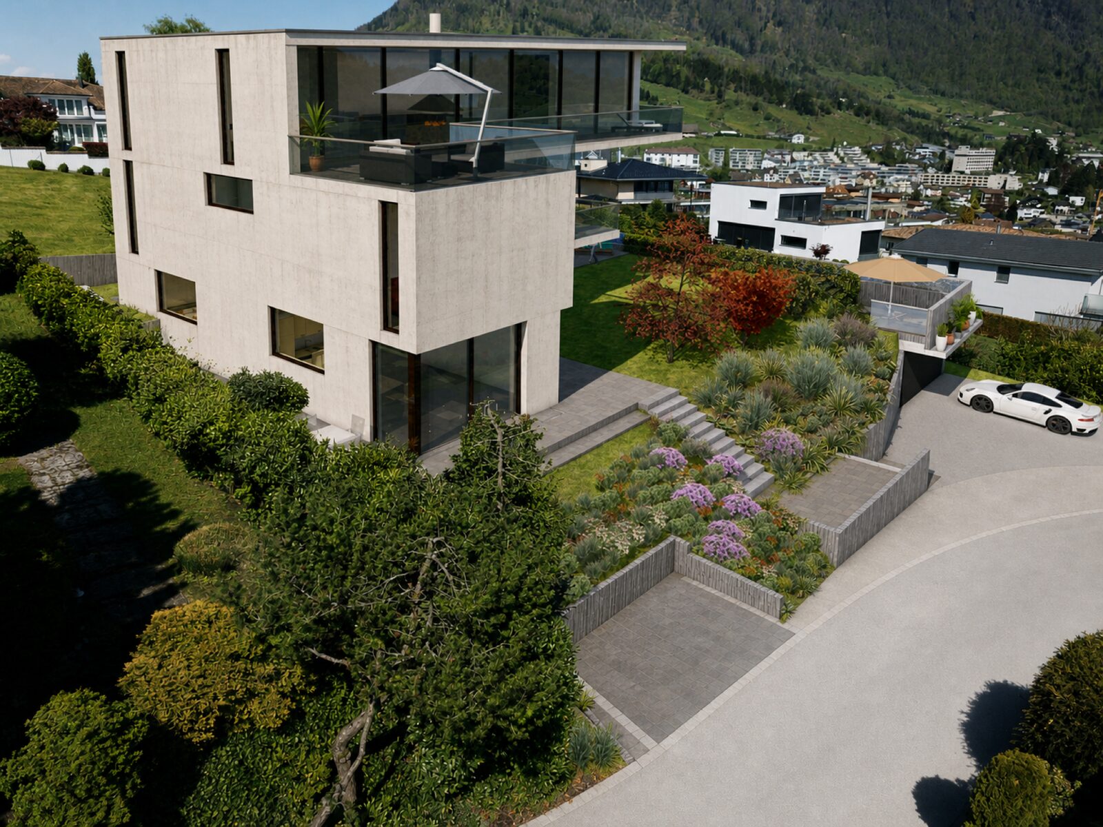 EFH Weggis – Ansicht von Osten