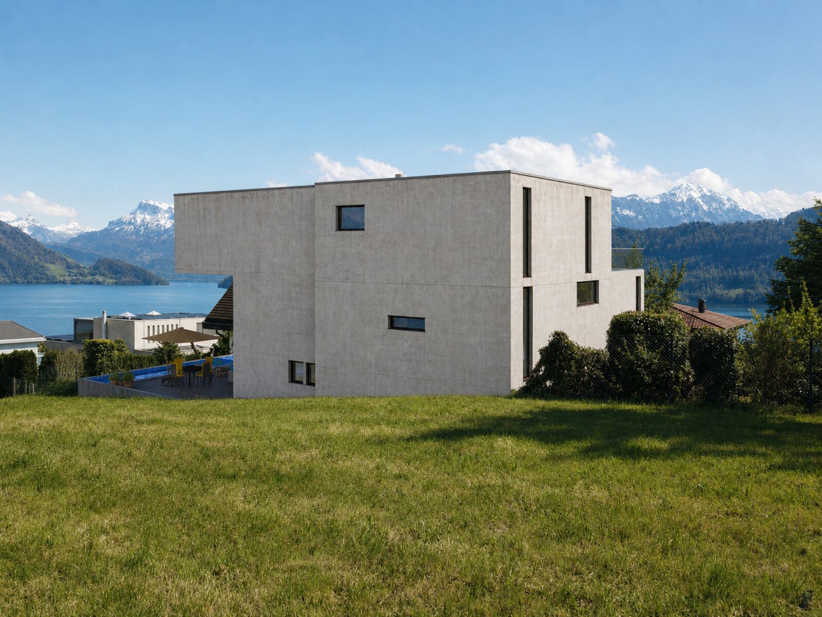 EFH Weggis – Ansicht von Süden
